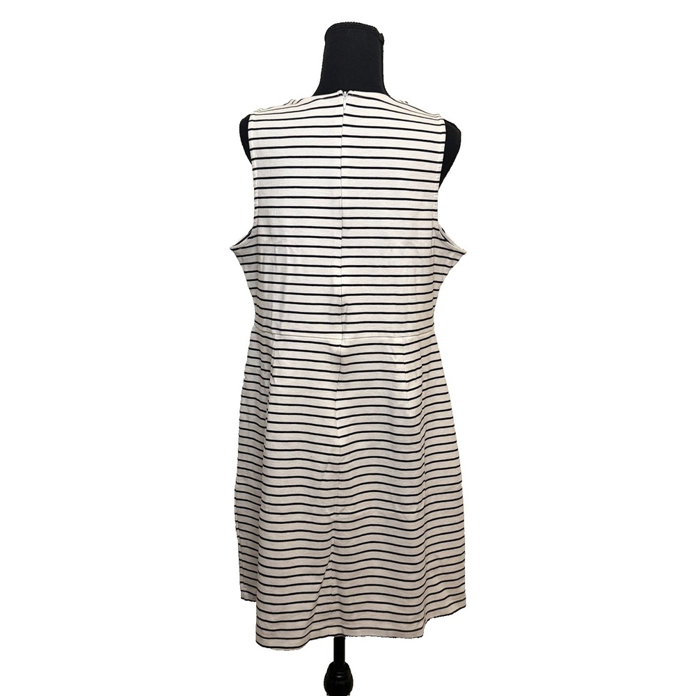 Old Navy Striped Sleeveless Knit Mini Dress Black & White Size XL Nautical - Picture 2 of 12